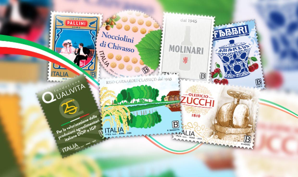 Francobolli dedicati alle eccellenze alimentari italiane