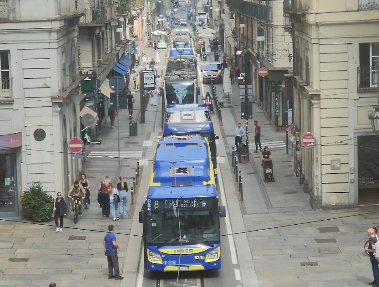 I mezzi pubblici bloccati dai Pro-Pal