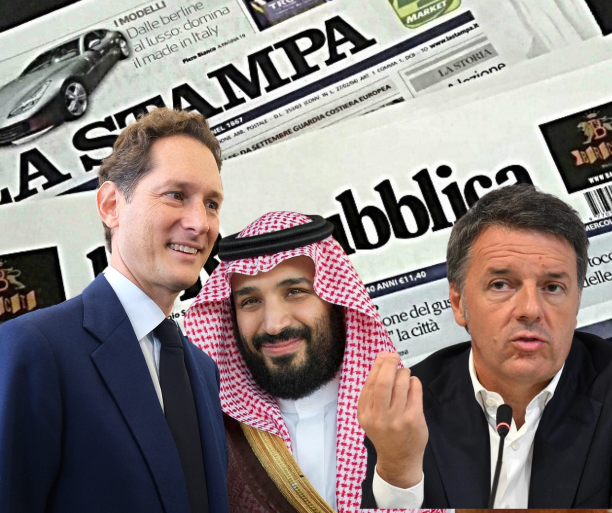Quel triangolo fra Elkann, il principe e Renzi (che si sfila) per vendere Gedi: ecco cosa sappiamo