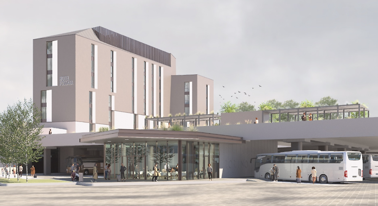 La nuova stazione nel rendering dello studio Picco