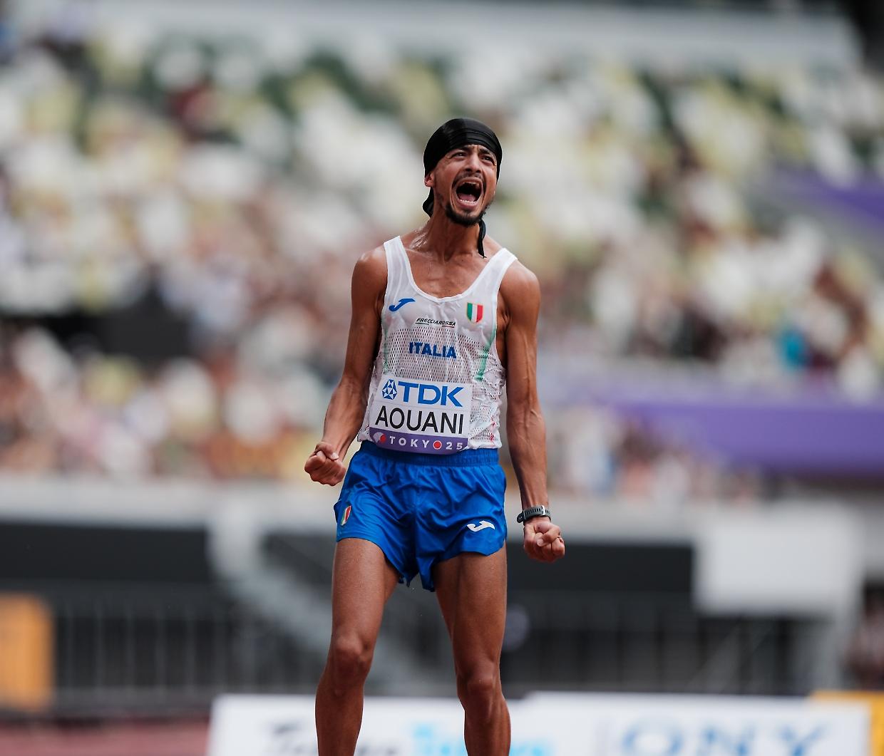 Ai Mondiali di Tokyo Iliass Aouani conquista il bronzo nella maratona: «Orgoglio di essere italiano»