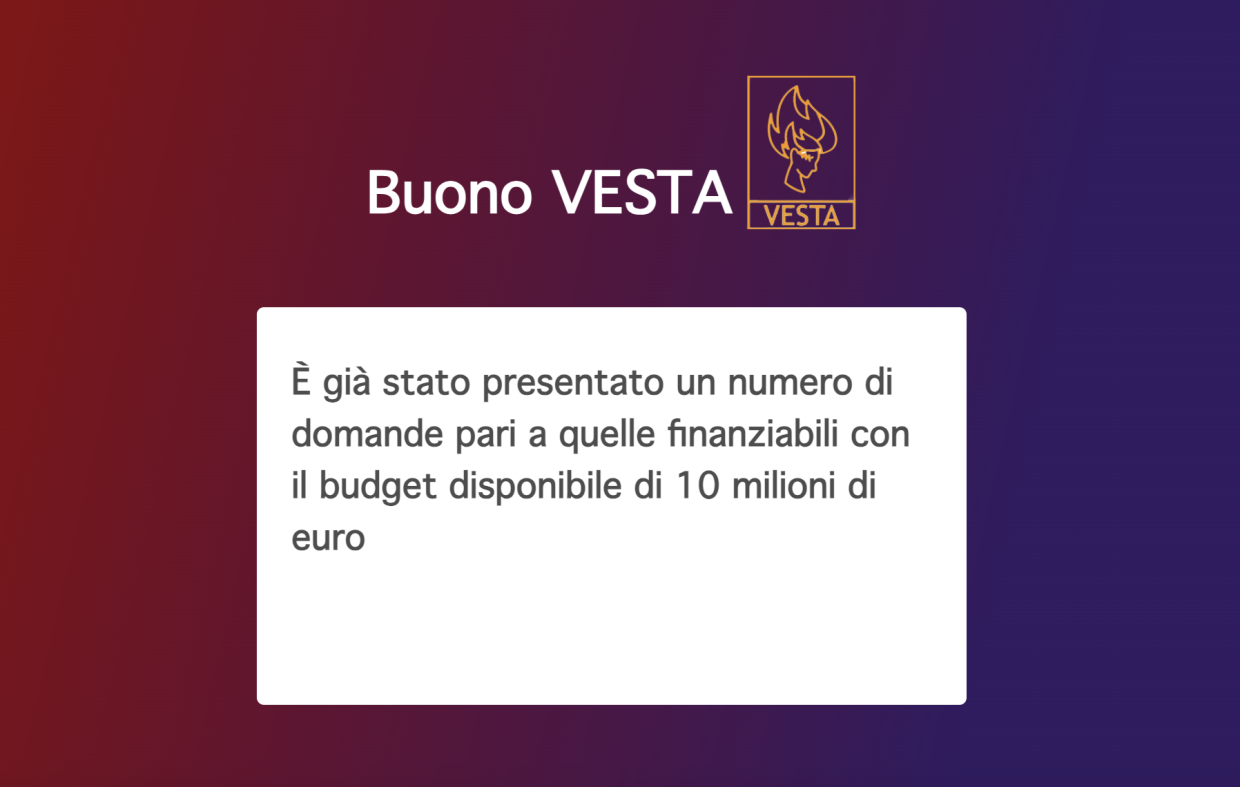 Assegnati 10 milioni per 10mila famiglie piemontesi: il successo di Vesta al "Click day"