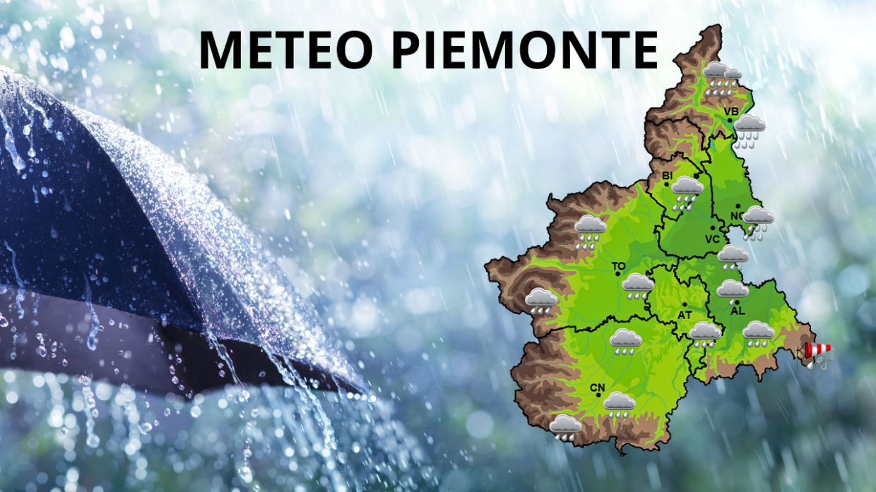 Meteo Piemonte, arrivano pioggia e neve! Ultime ore di caldo, poi il crollo delle temperature