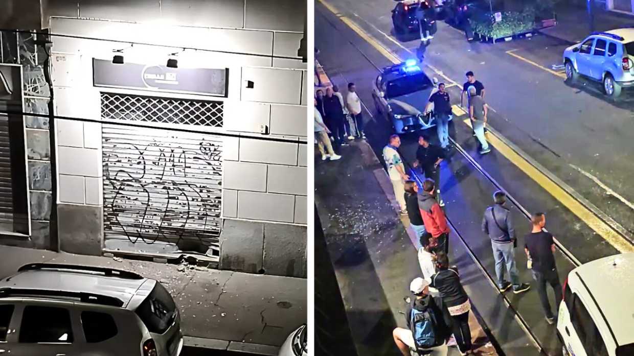 Bomba contro un negozio, paura nella notte a Torino
