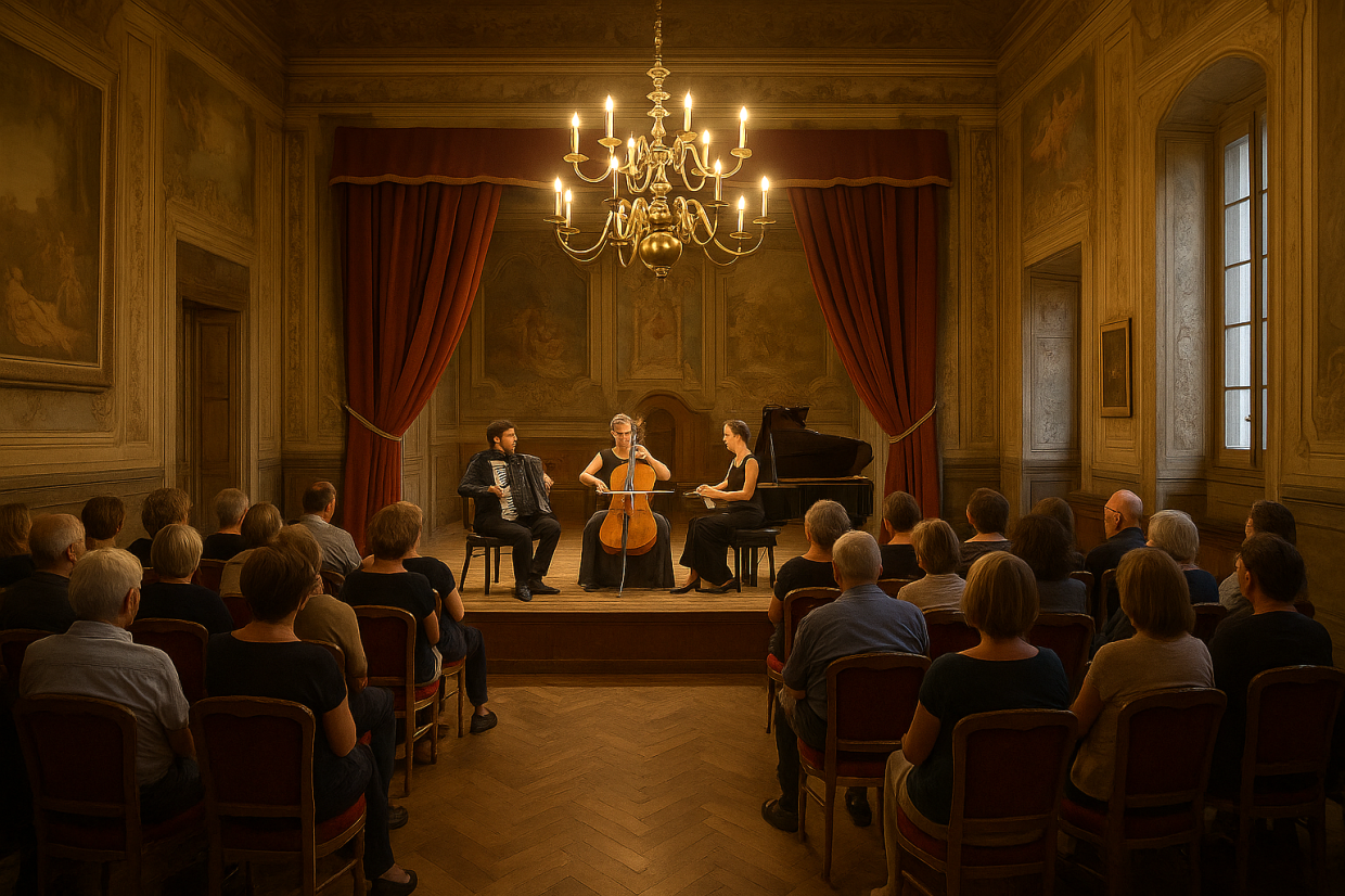 Vinovo, concerti al castello: parte la rassegna con il trio Itinera Mundi