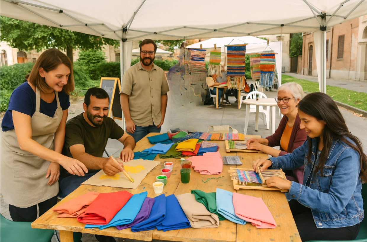 “Cambiando la prospettiva”: a Chieri l’arte solidale di Oasi Urbana conquista la città