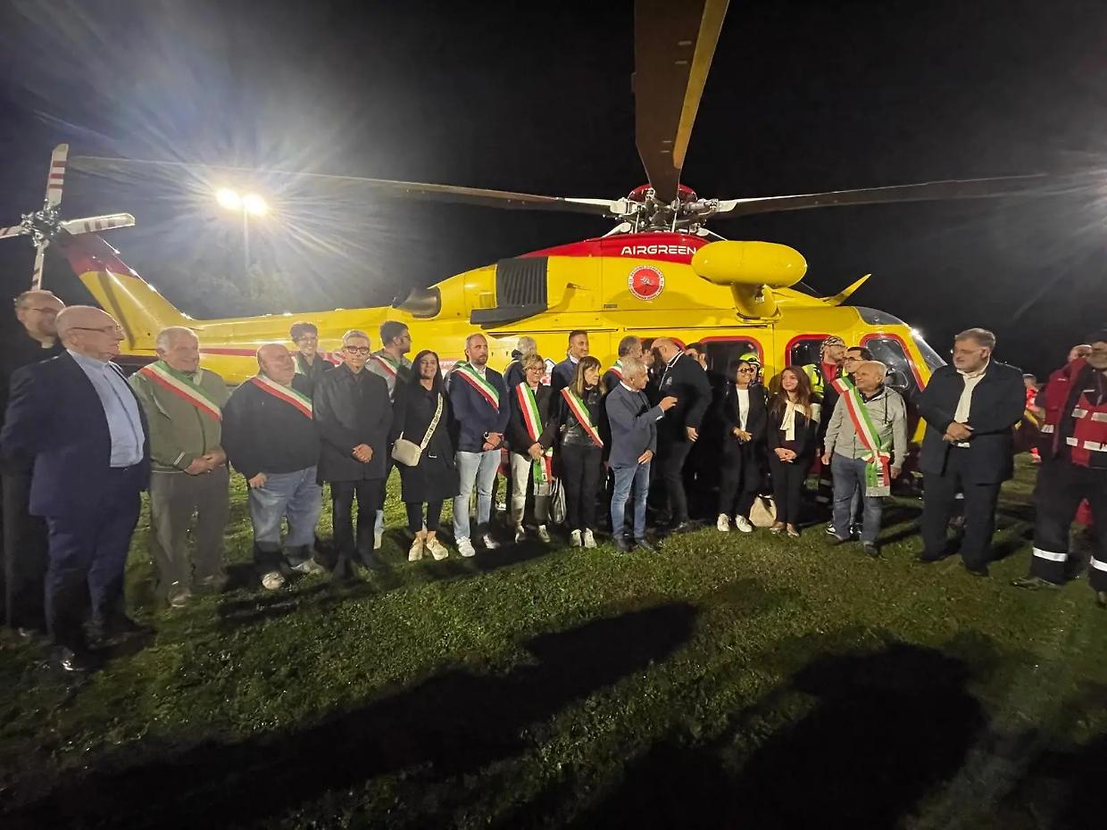 Ovada inaugura la nuova pista per l'elisoccorso