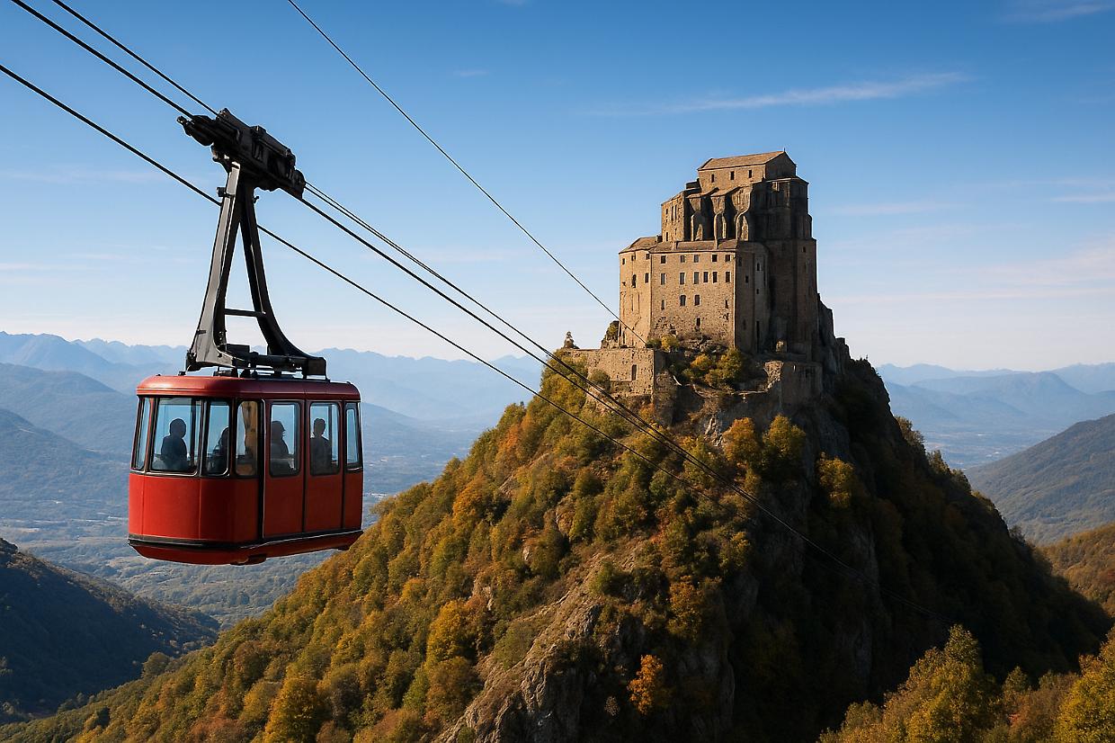 Sant’Ambrogio vuole la funivia per la Sacra di San Michele