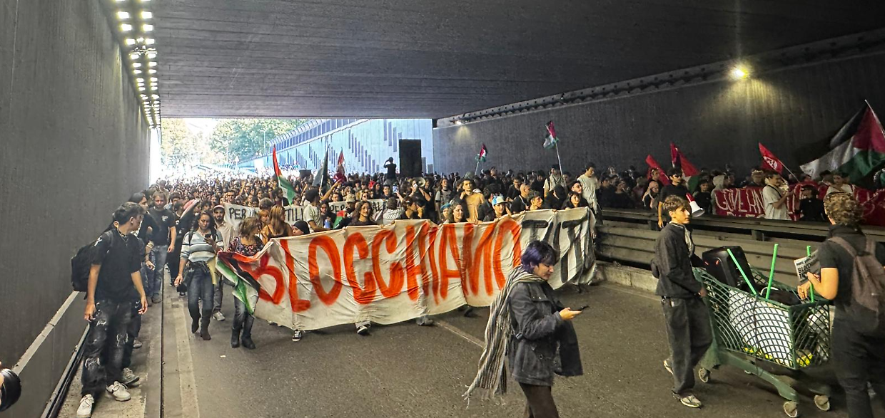 Torino paralizzata: gli spostamenti del corteo per la Flotilla - NOTIZIA IN AGGIORNAMENTO