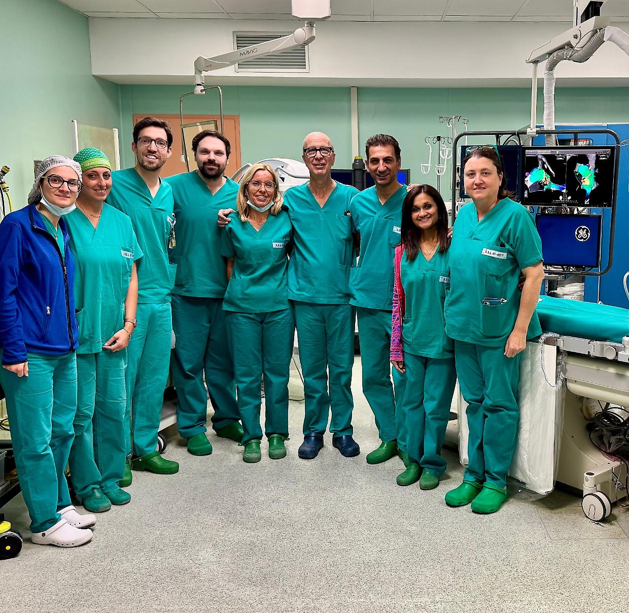 L'equipe di Cardiologia dell’ospedale Cardinal Massaia di Asti