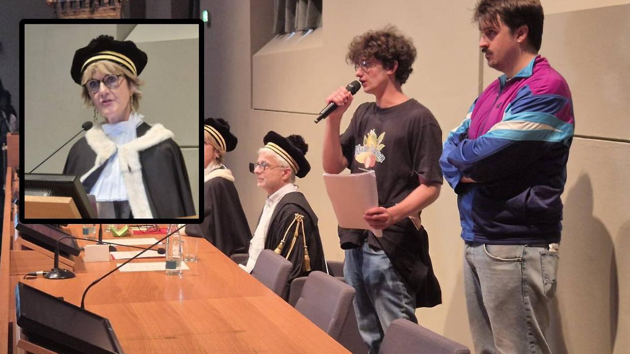 Studenti Pro-Pal contestano la neo-rettrice Cristina Prandi