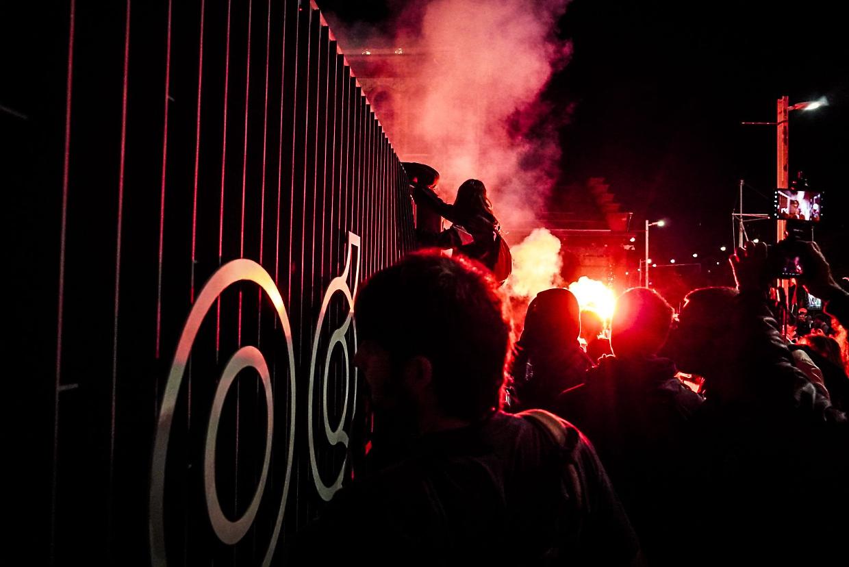 L'invasione alle Ogr di Torino durante il corteo ProPal