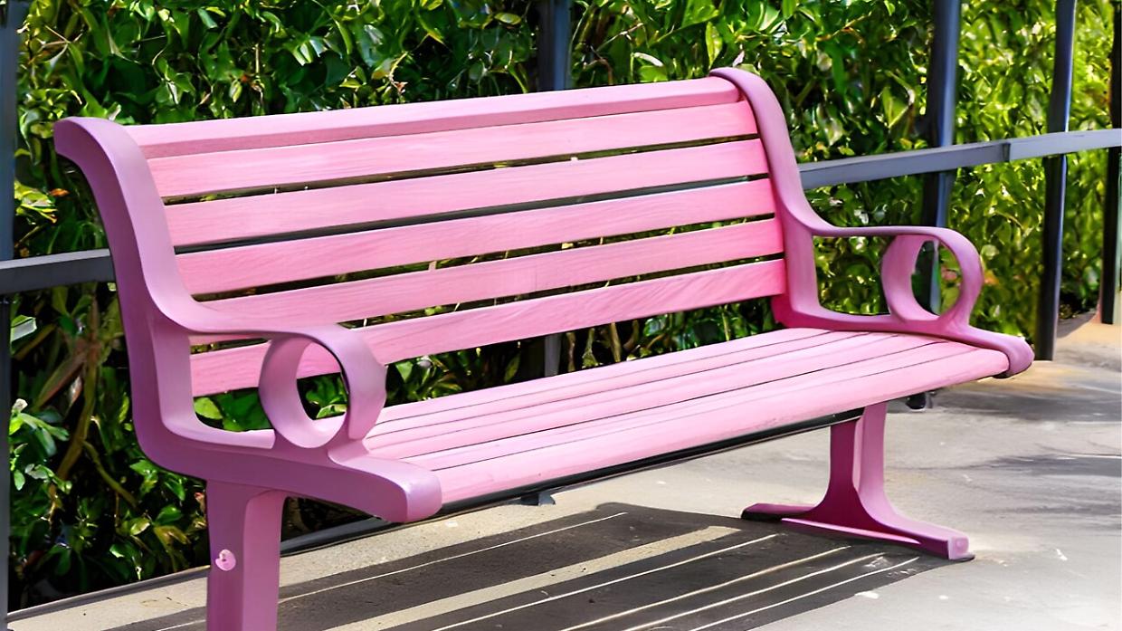 Trofarello si tinge di rosa: una panchina per ricordare la prevenzione nella lotta al tumore al seno