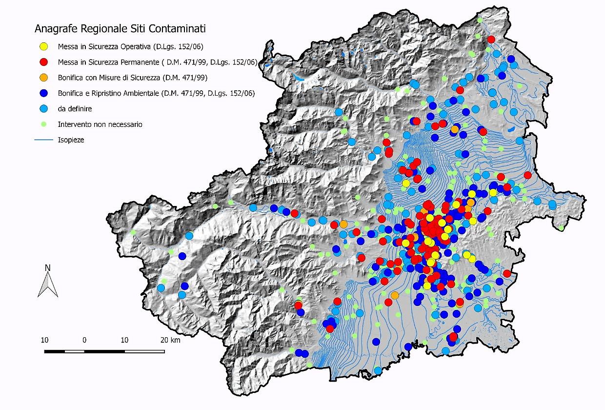 Torino e Moncalieri, mappa dei veleni