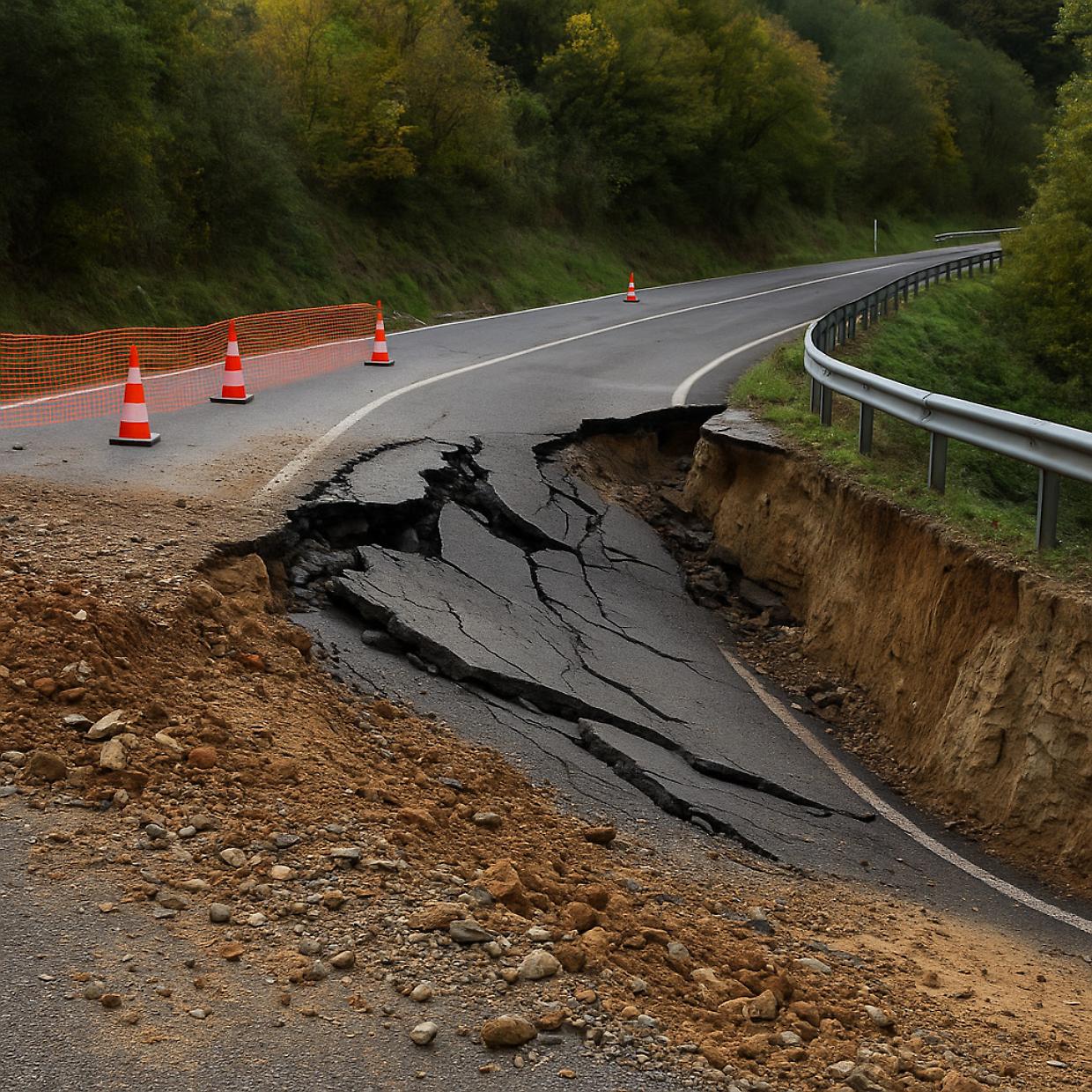 A breve il cantiere per la riapertura della SP 104 tra Lauriano e Moransengo-Tonengo