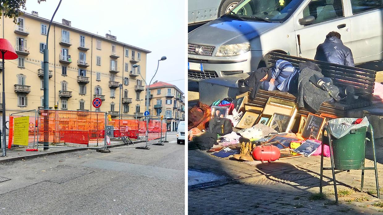 Il mercatino della refurtiva sfrattato da un cantiere ma i venditori si spostano nel giardino e lo riaprono