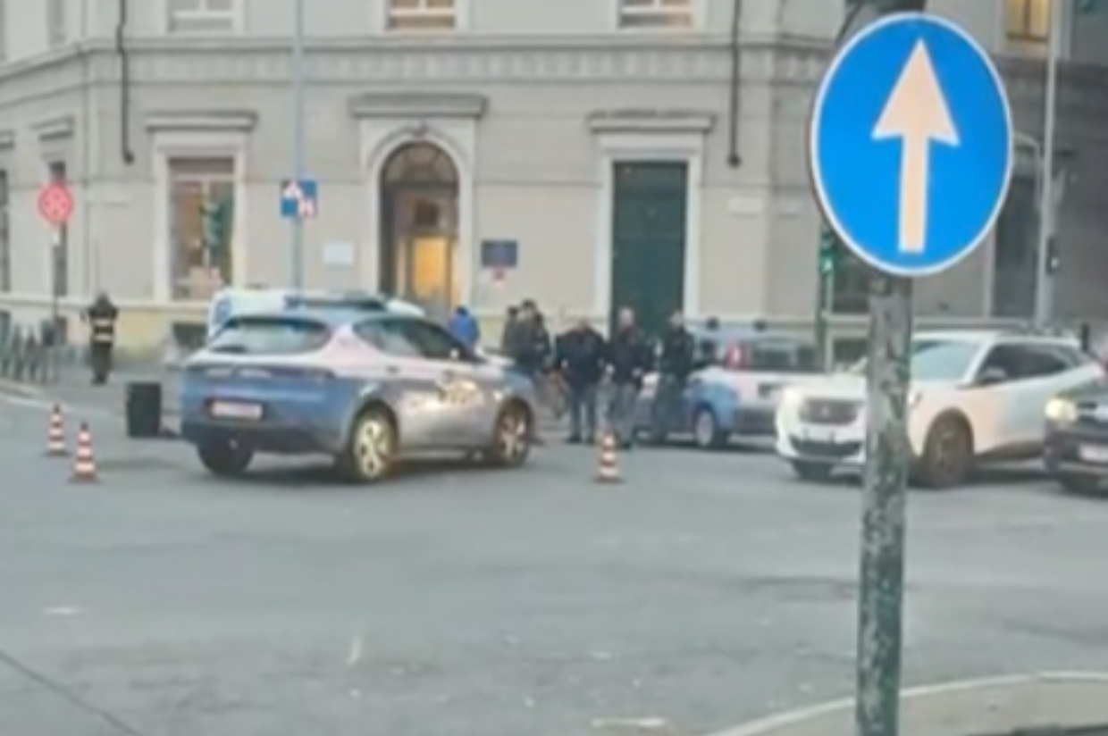 La scena dell'incidente