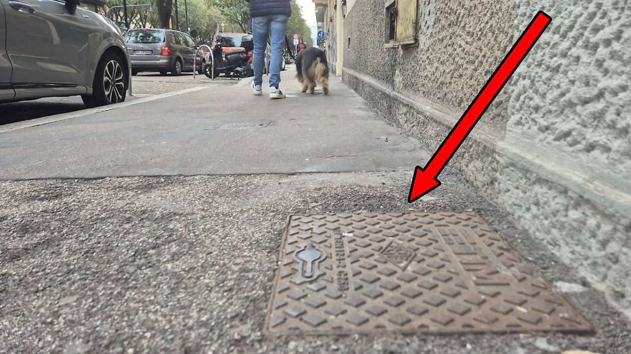 Il punto dov'è caduto Claudio Pedoto
