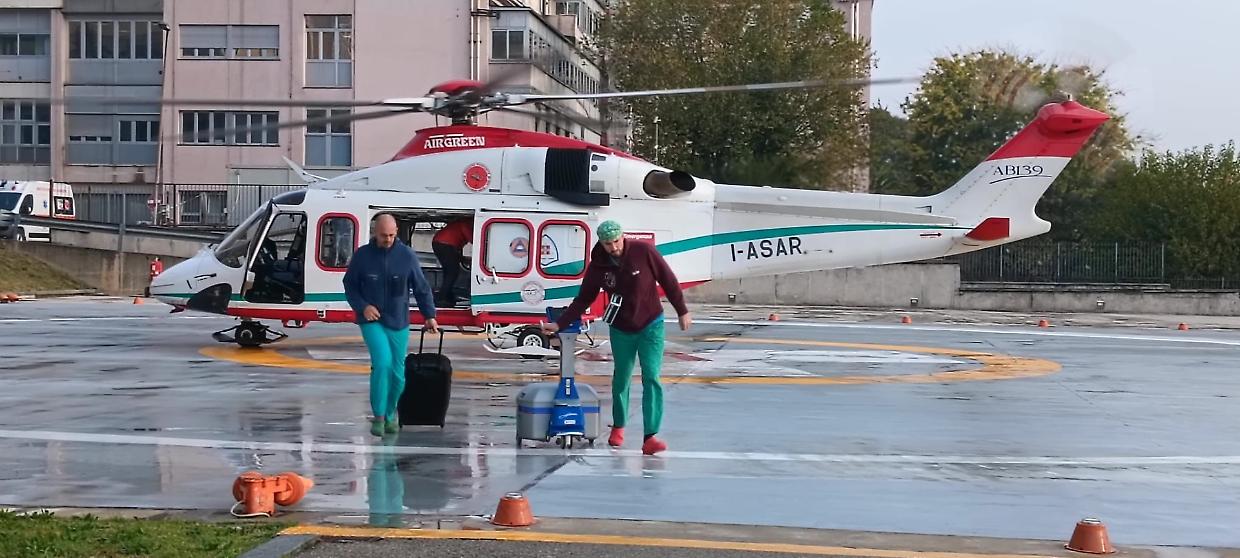 Trapianto di cuore da Udine a Torino nonostante la nebbia