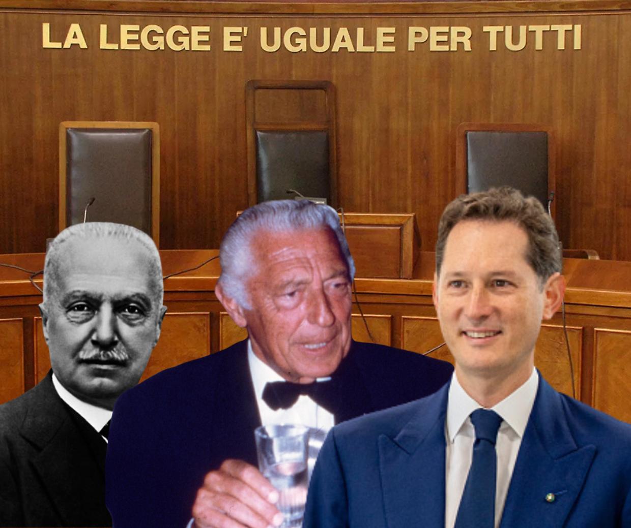 Da Giovanni a John, tutti quegli Agnelli in Tribunale (o quasi)