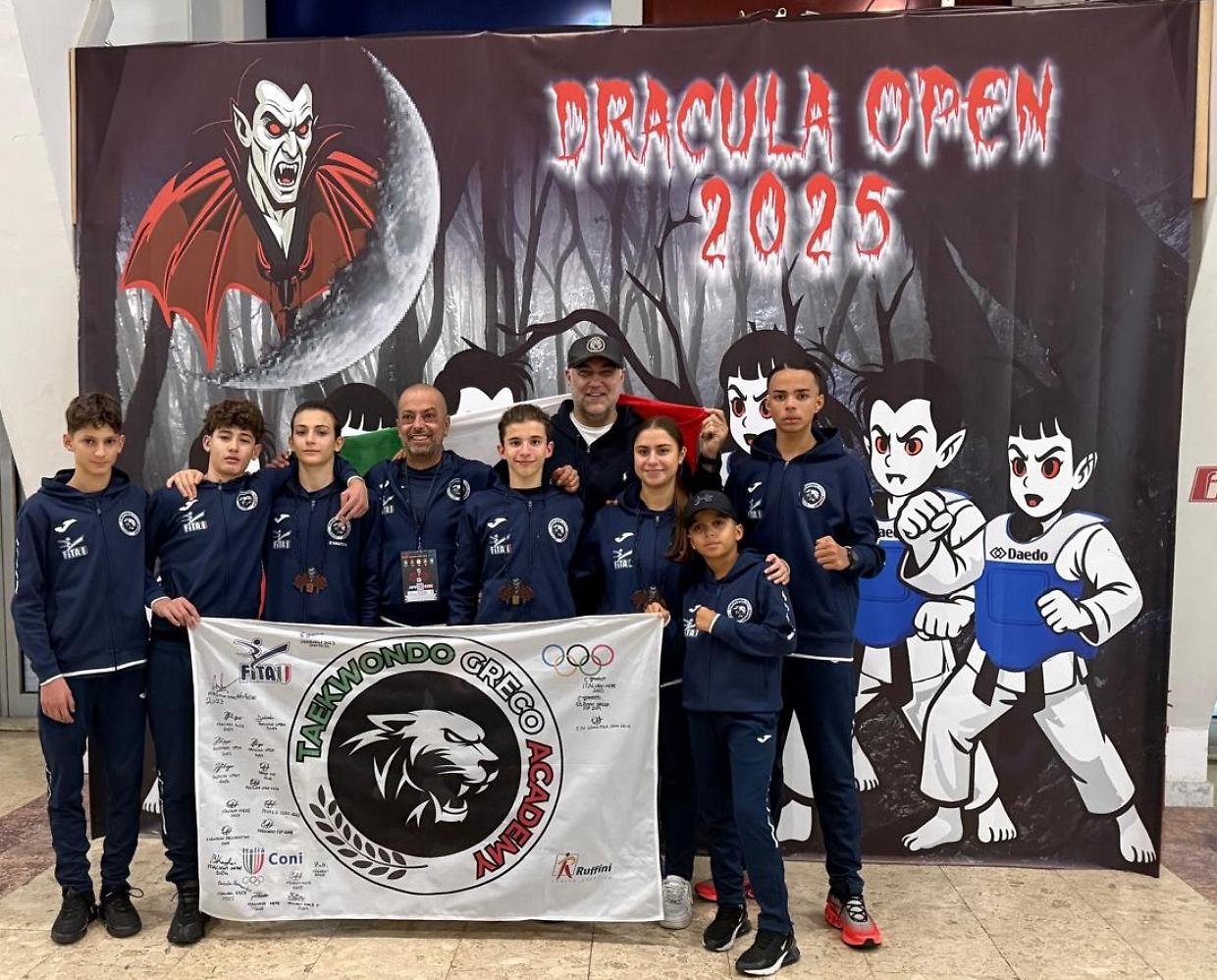 Al Dracula Open di Bucarest la Greco Academy conquista un oro e due bronzi individuali e il terzo posto per società