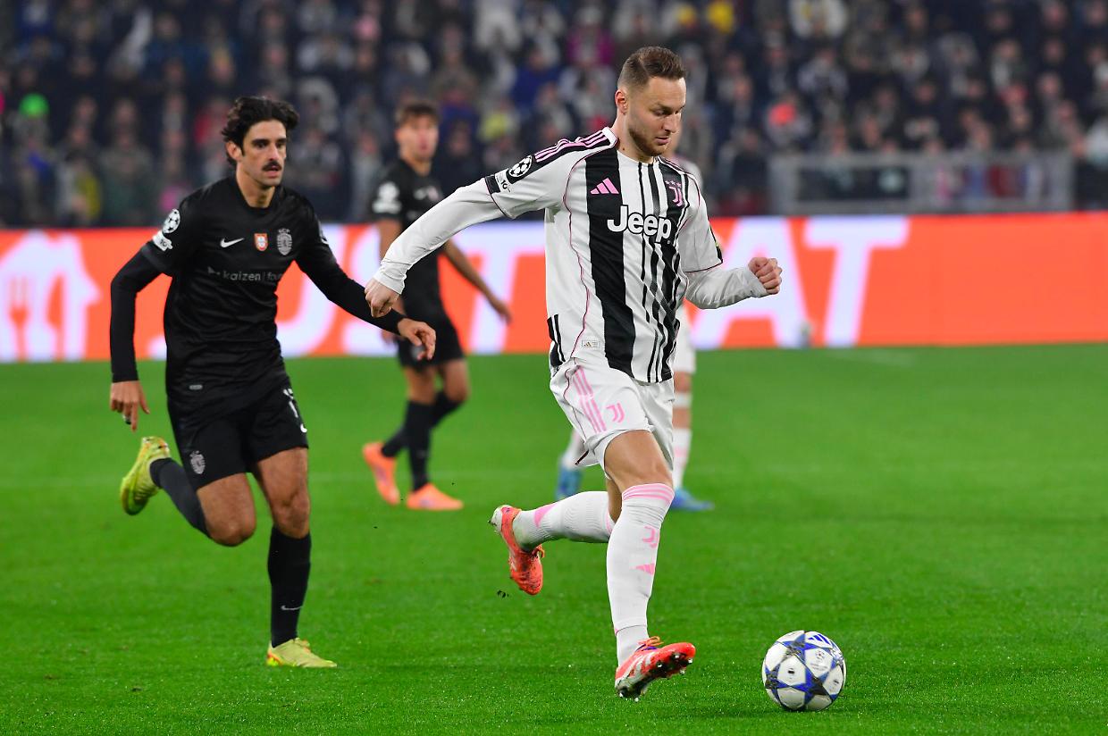 Teun Koopmeiners durante Juventus-Sporting Lisbona