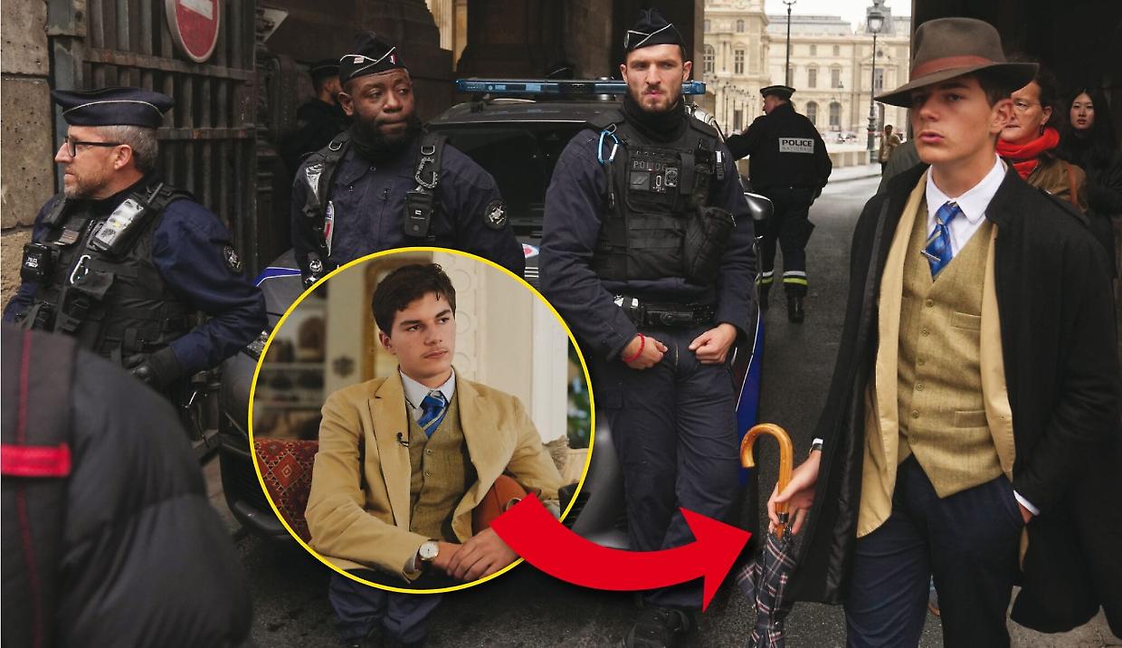 Svelato il “misterioso uomo con il cappello” del Louvre: ha solo 15 anni e ama vestirsi da gentiluomo