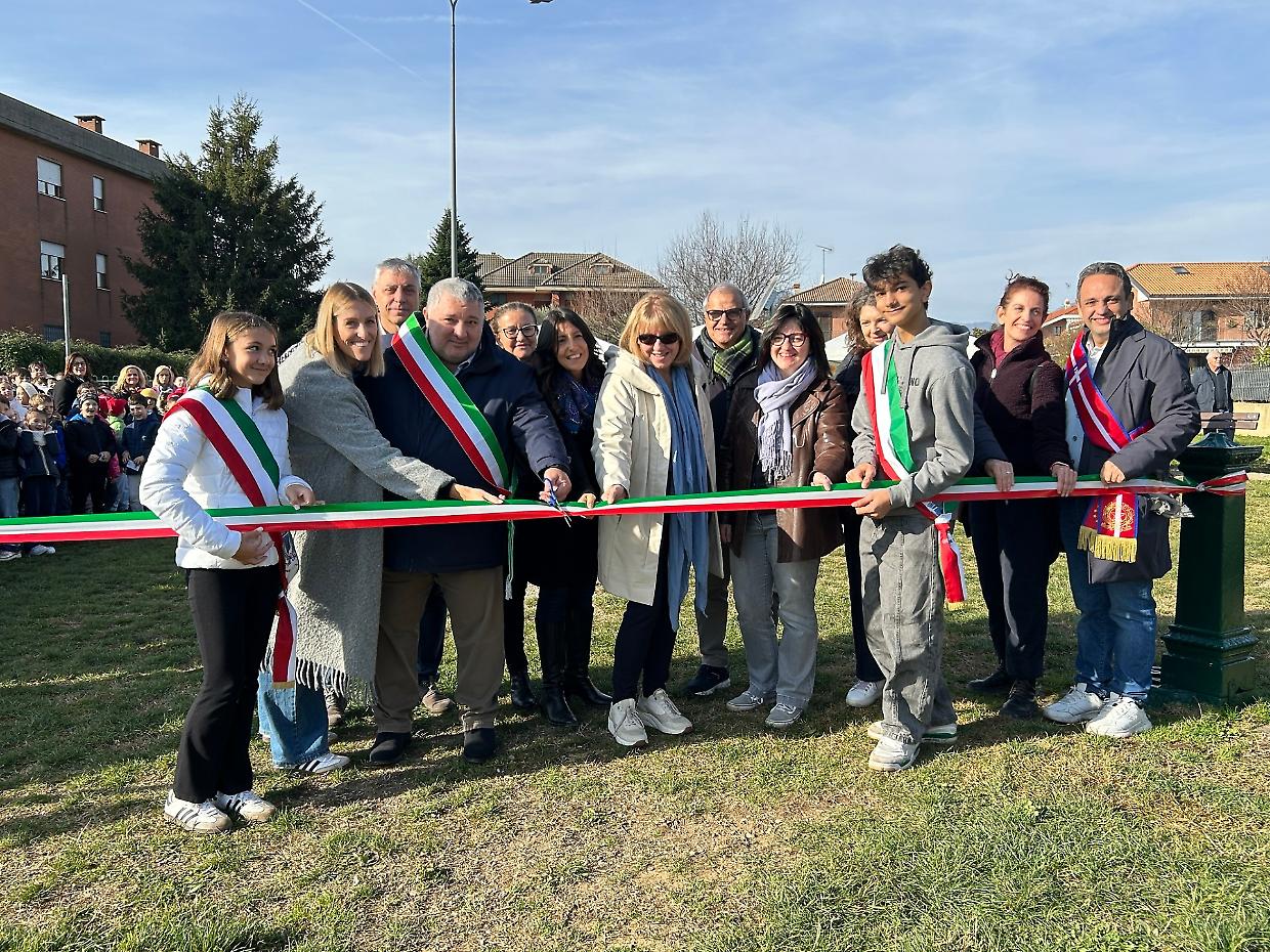Pianezza, inaugurato il Parco della Gentilezza: