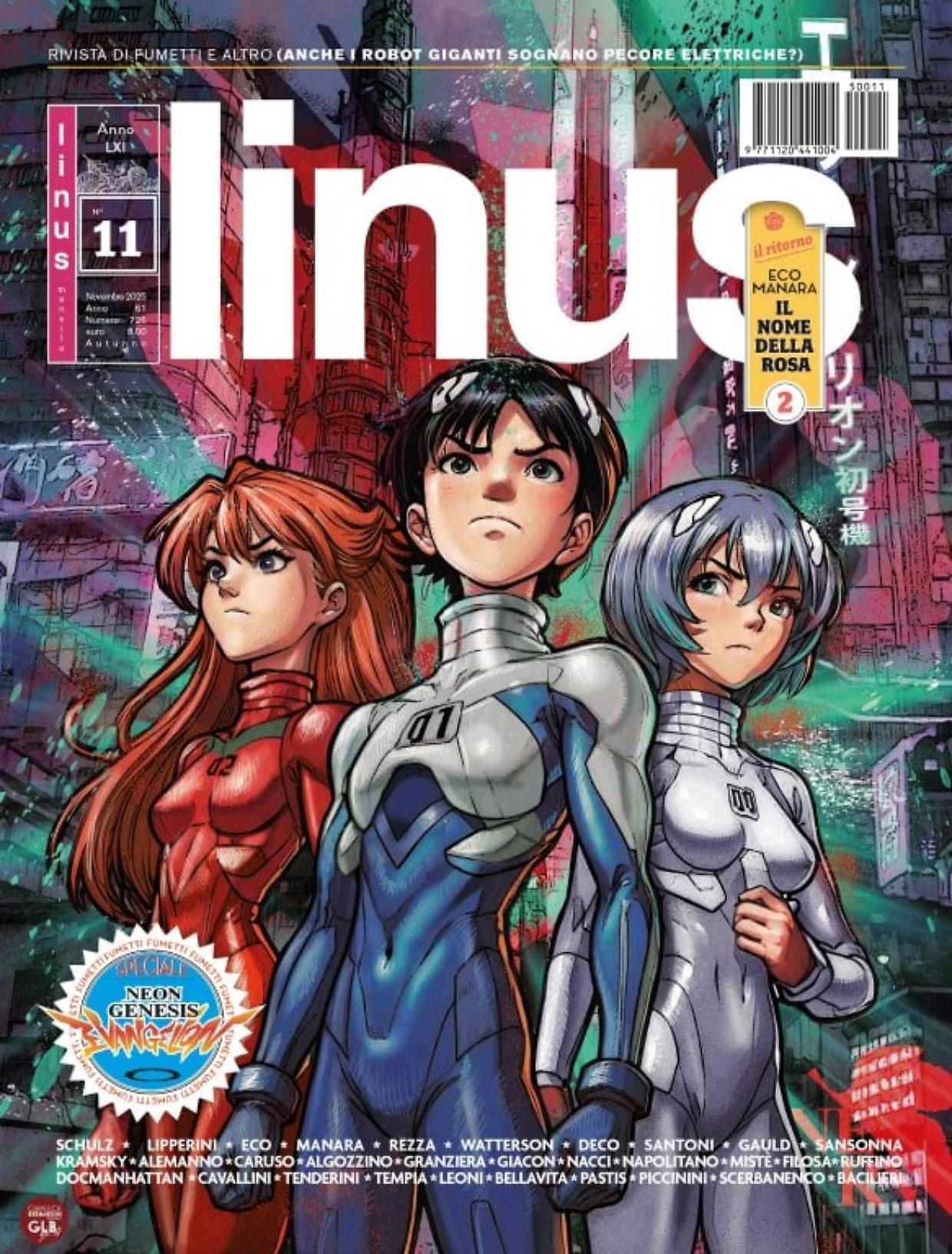 Copertina di Linus realizzata con intelligenza artificiale