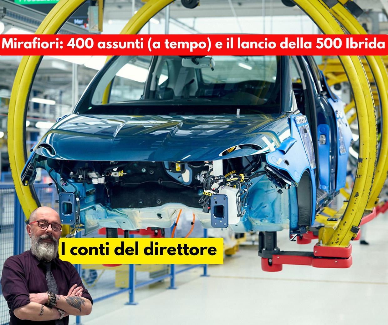 mirafiori riaccende i motori: 400 operai per la 500 ibrida, ma il contratto è a termine