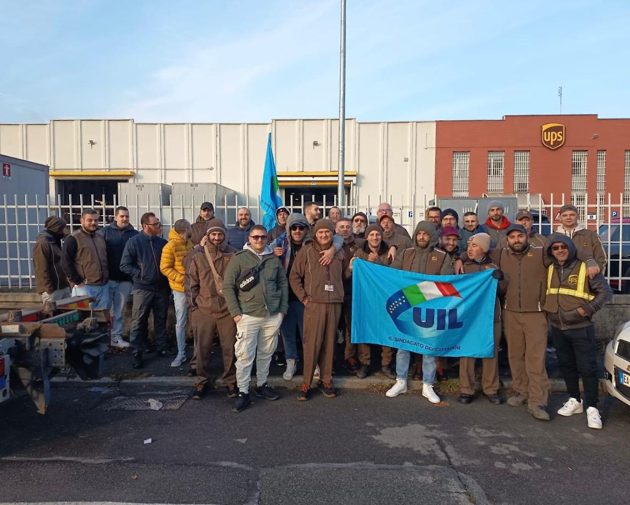UPS, sciopero nazionale per il rinnovo dell’accordo: a Settimo presidio di quattro ore