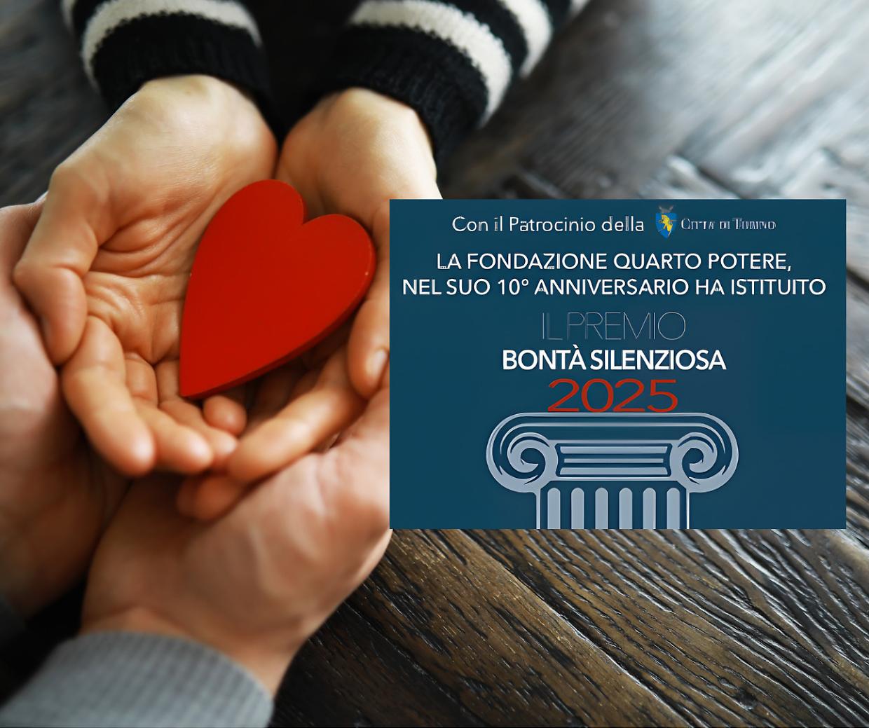Il premio alla Bontà Silenziosa, così QuartoPotere premia il grande cuore di Torino