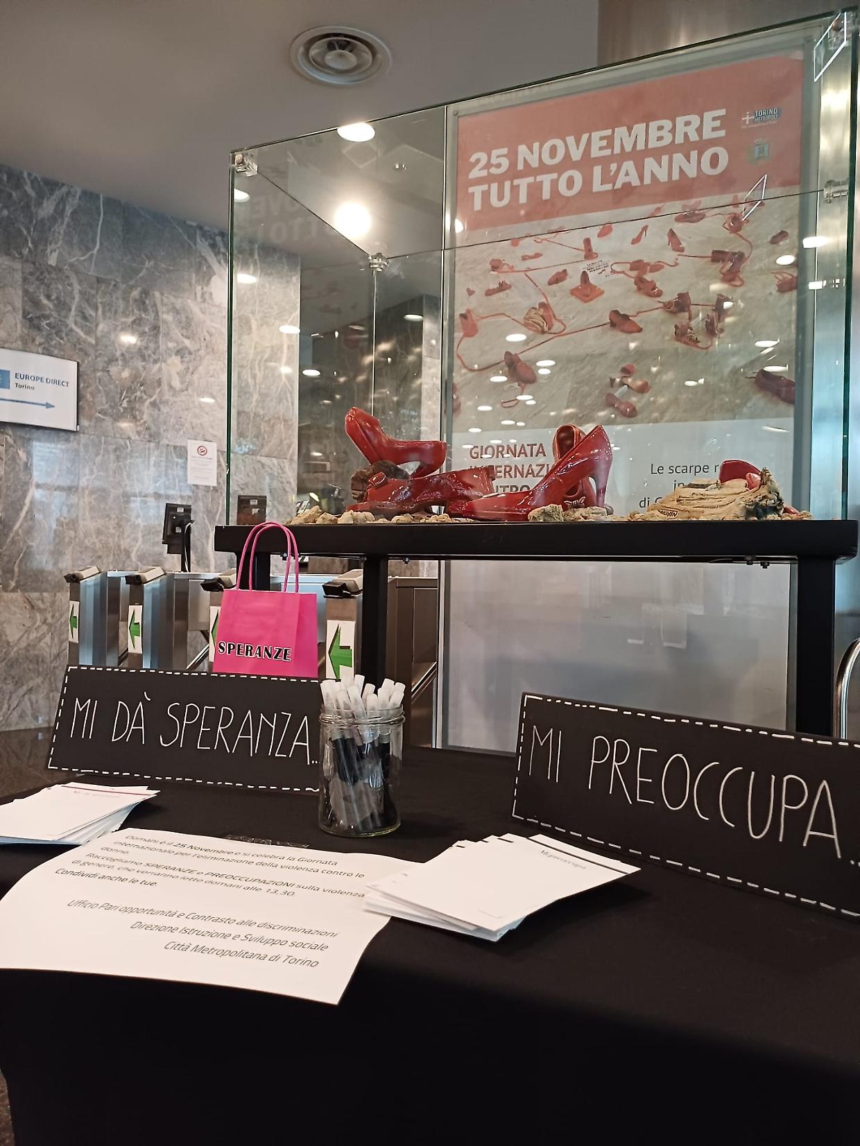 La Città metropolitana di Torino per il 25 novembre