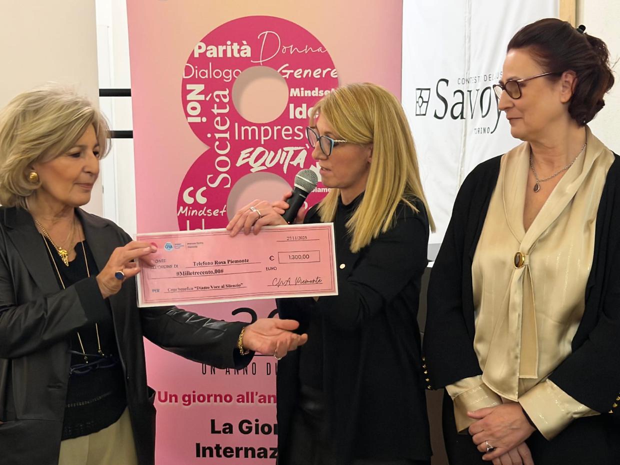A Torino, "Diamo voce al silenzio": la cena benefica di CNA Impresa Donna Piemonte a sostegno del Telefono Rosa