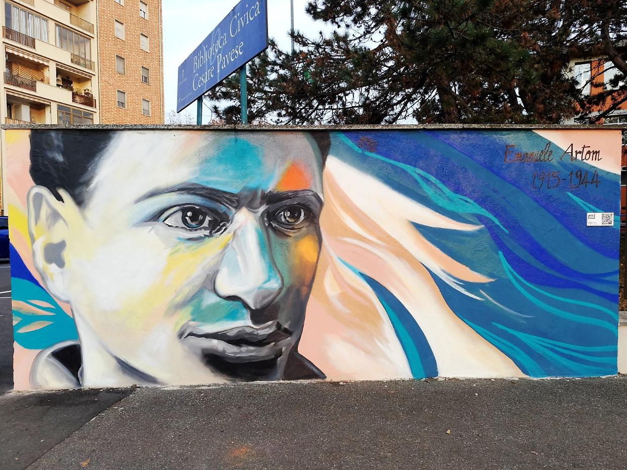 Il volto di Emanuele Artom è’ tornato a Mirafiori sud