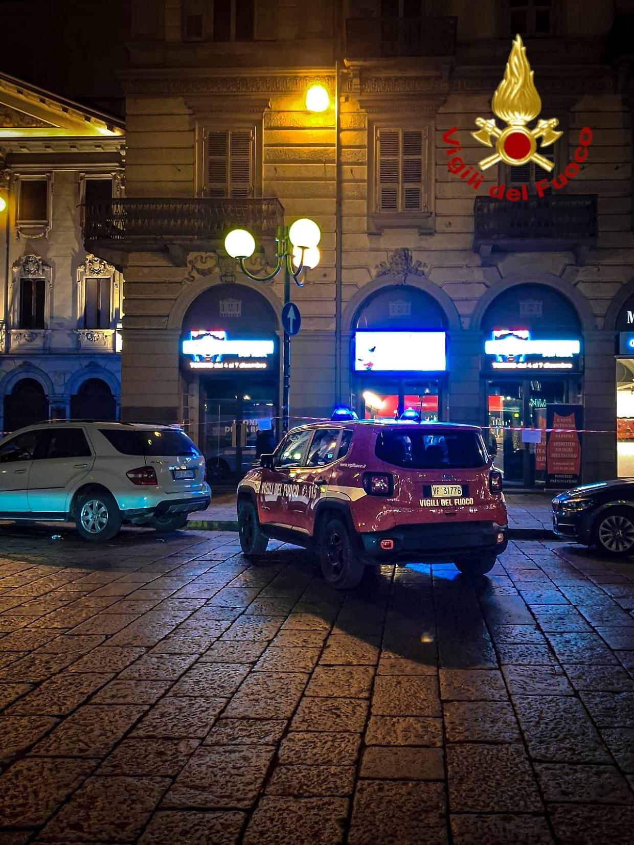 Incendio al teatro Alfieri
