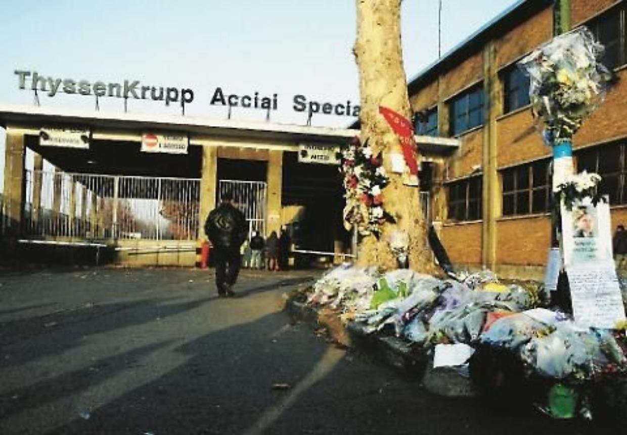 Quella notte infernale: domani l’anniversario della tragedia Thyssenkrupp