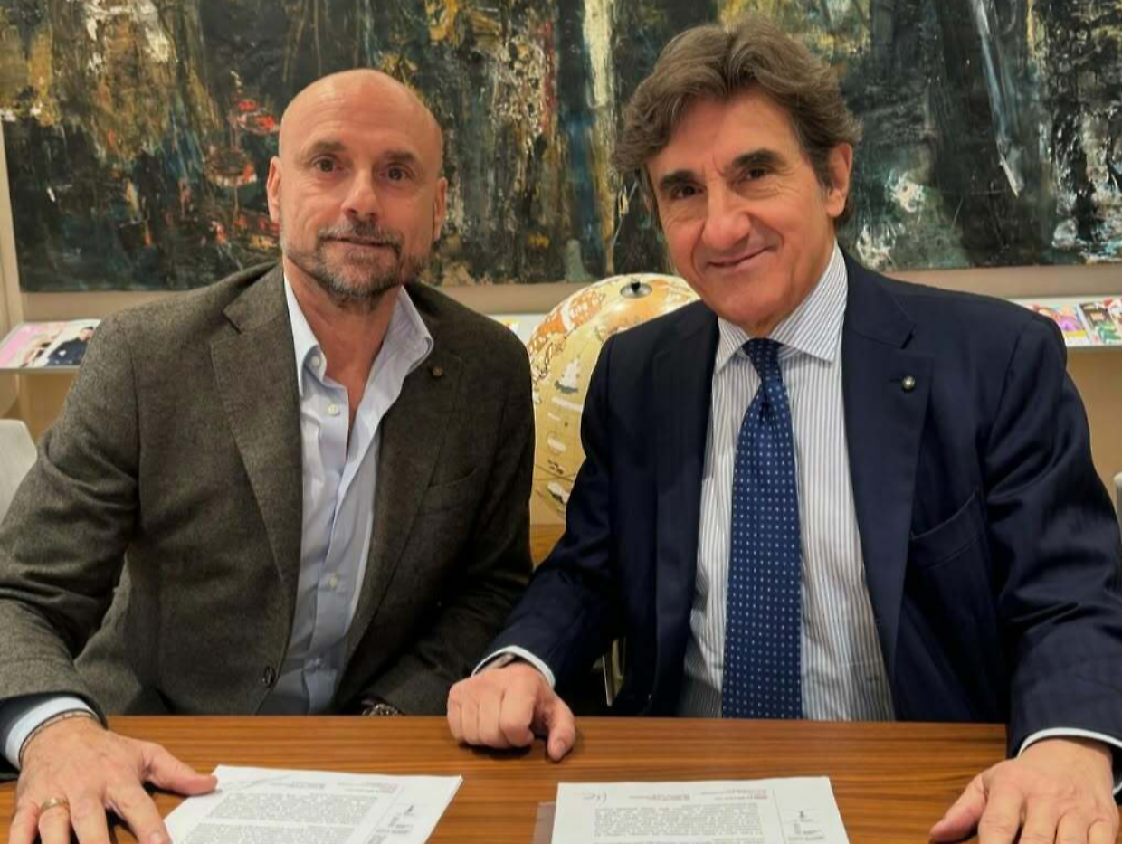 Il nuovo ds del Torino, Gianluca Petrachi, insieme al presidente Cairo (foto Instagram)
