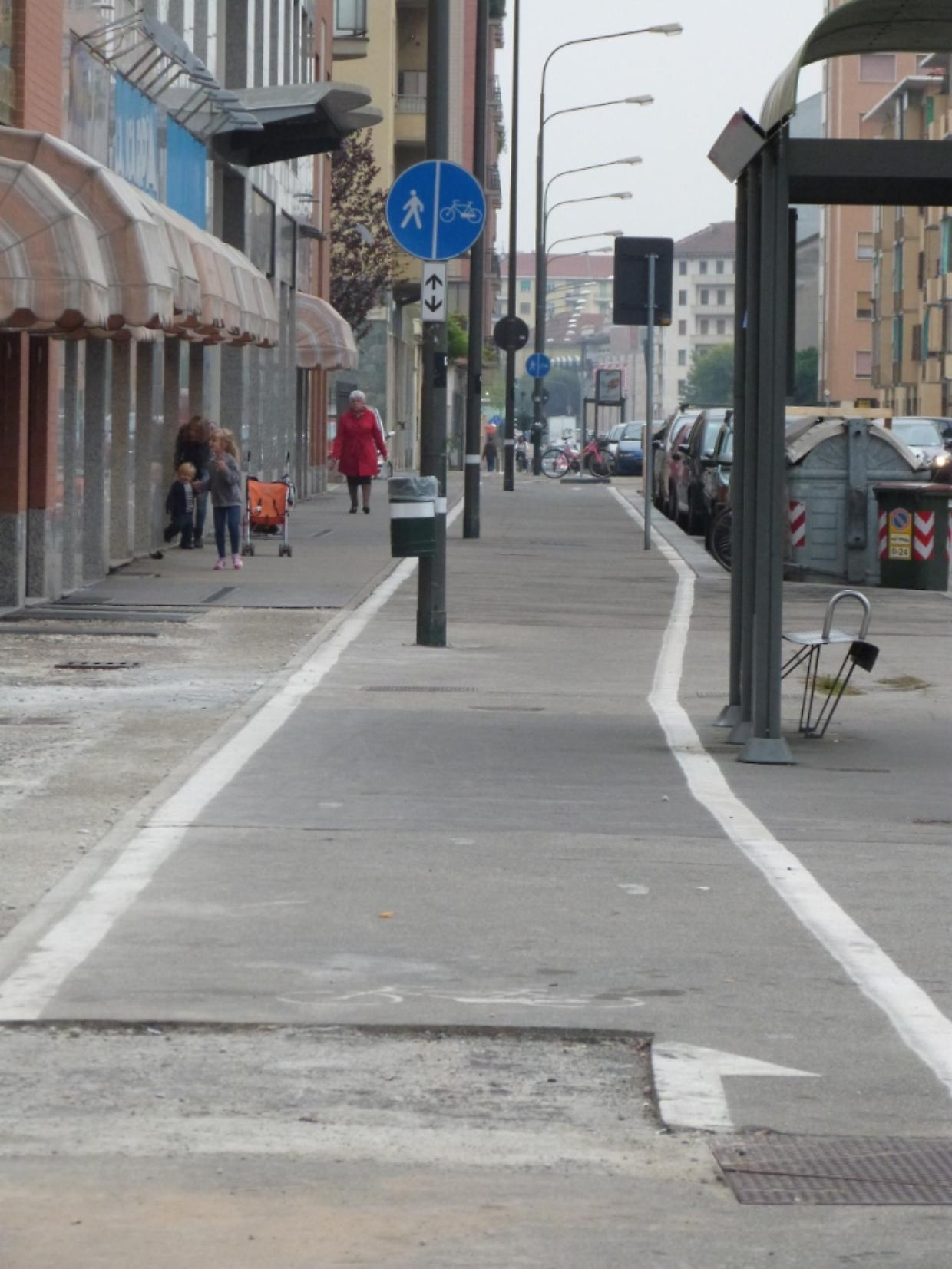 Torino, ciclabile di via Giordano Bruno verso il completamento