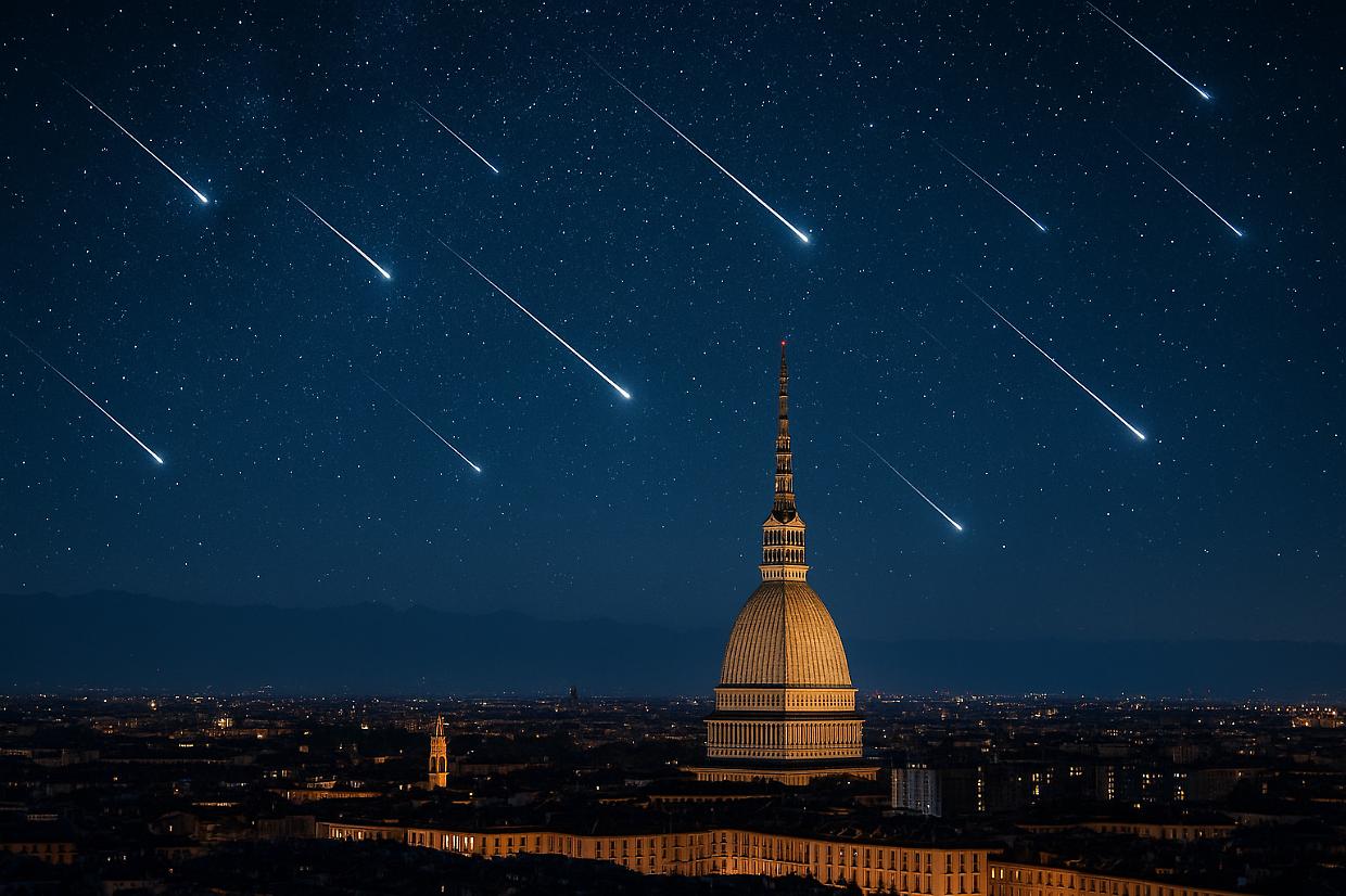 Notte di stelle a Torino: le Geminidi invadono i cieli italiani