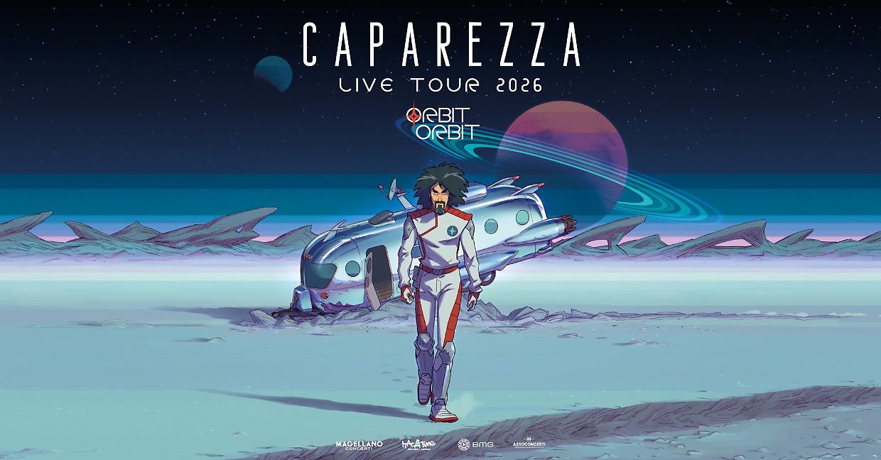 Caparezza torna in tour nel 2026: tutte le date e come prenotare i biglietti