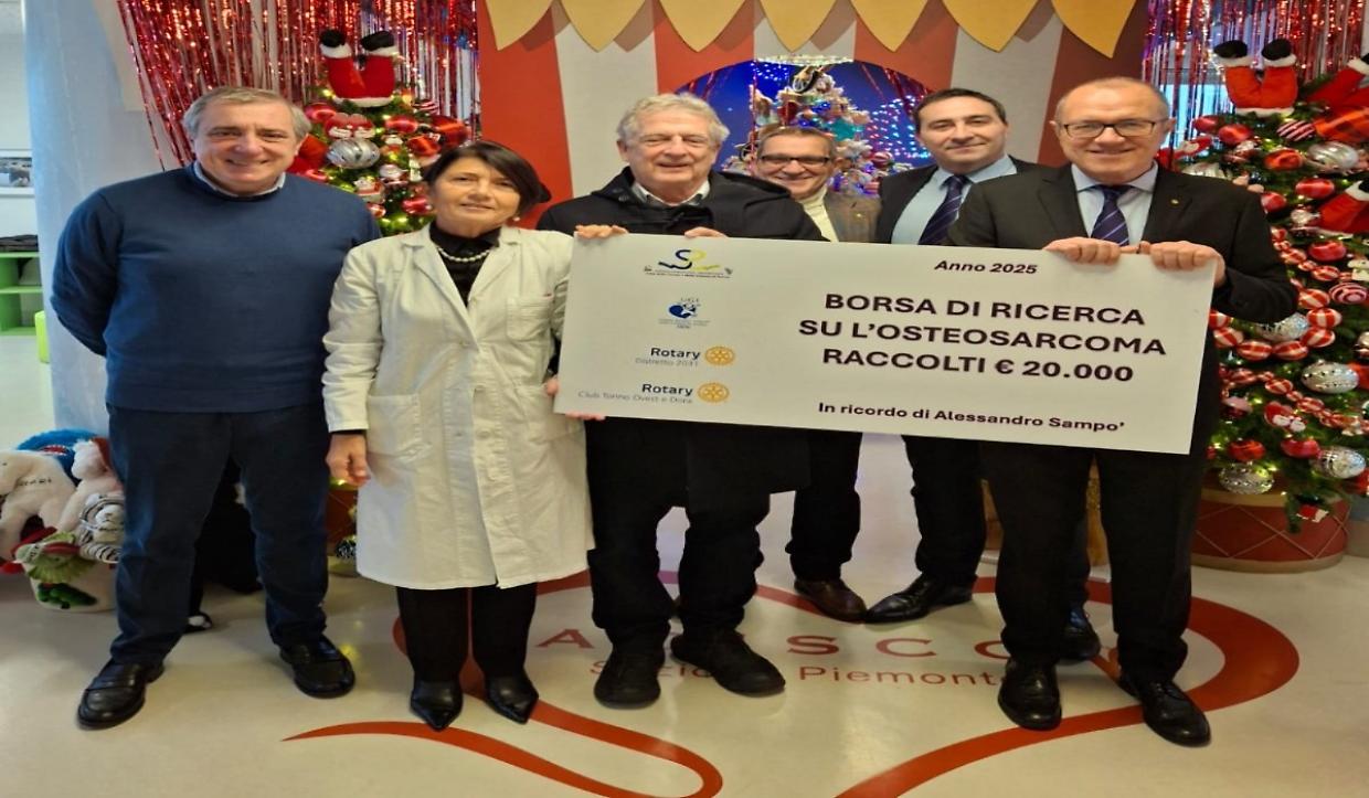 La solidariet&agrave; brilla all&rsquo;Alfieri: finanziata una borsa di studio in oncologia pediatrica