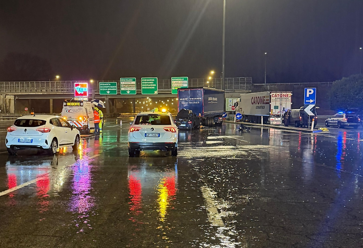 La scena dell'incidente mortale, all'altezza della barriera di Bruere