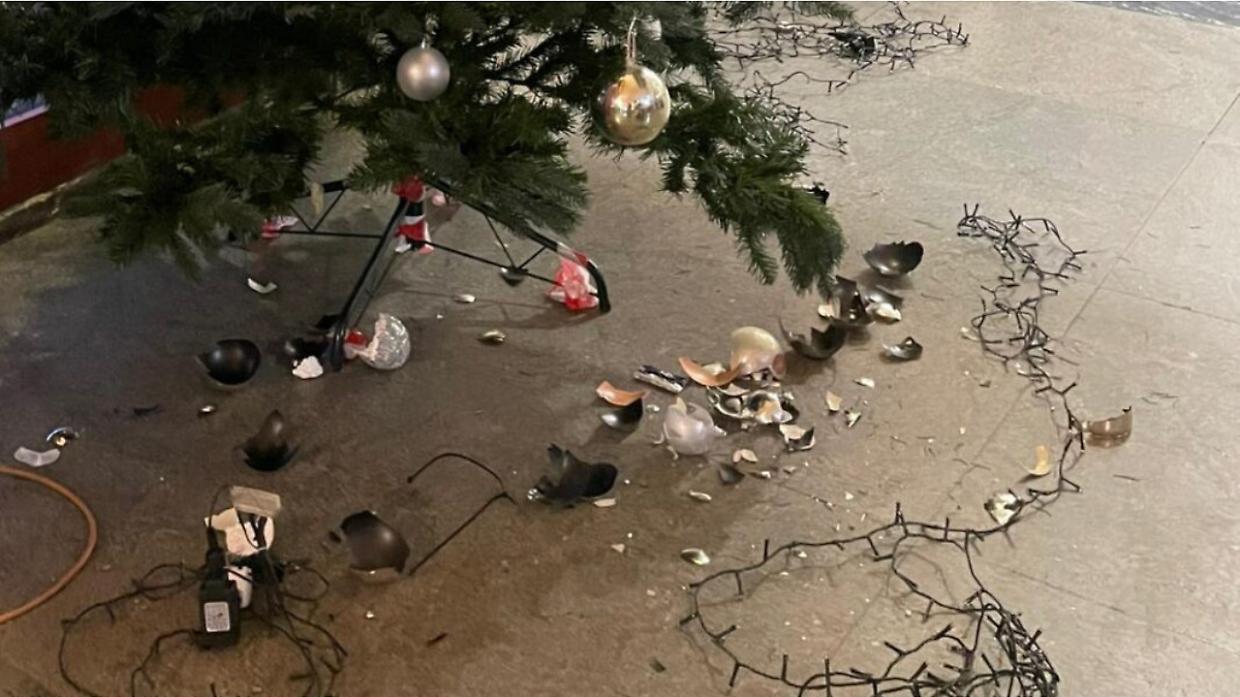 Albero di Natale vandalizzato a Brandizzo, la vicesindaca Fiume: "Gesto intollerabile"