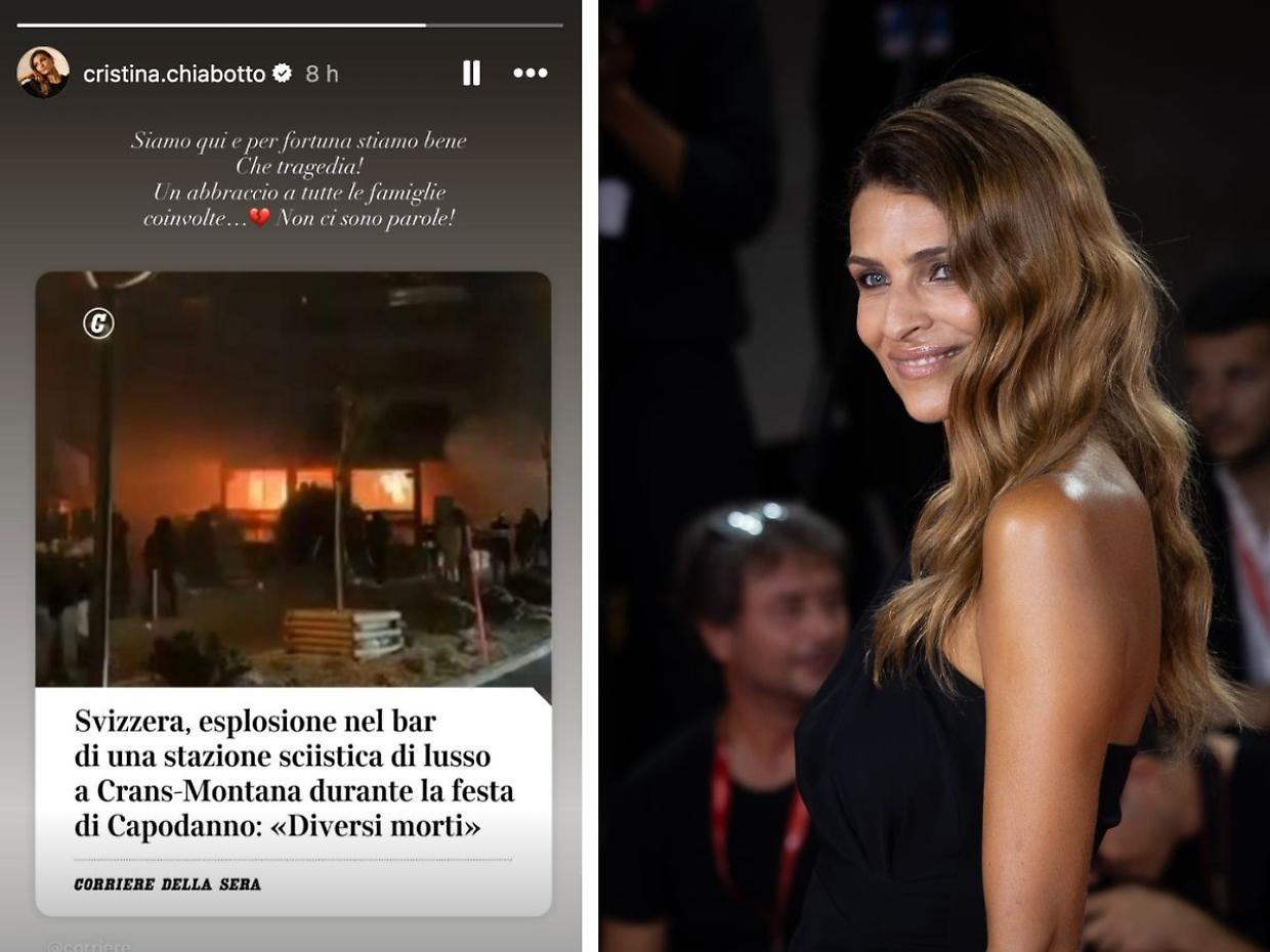 Cristina Chiabotto a Crans-Montana: &ldquo;Noi stiamo bene, ma che tragedia&rdquo;