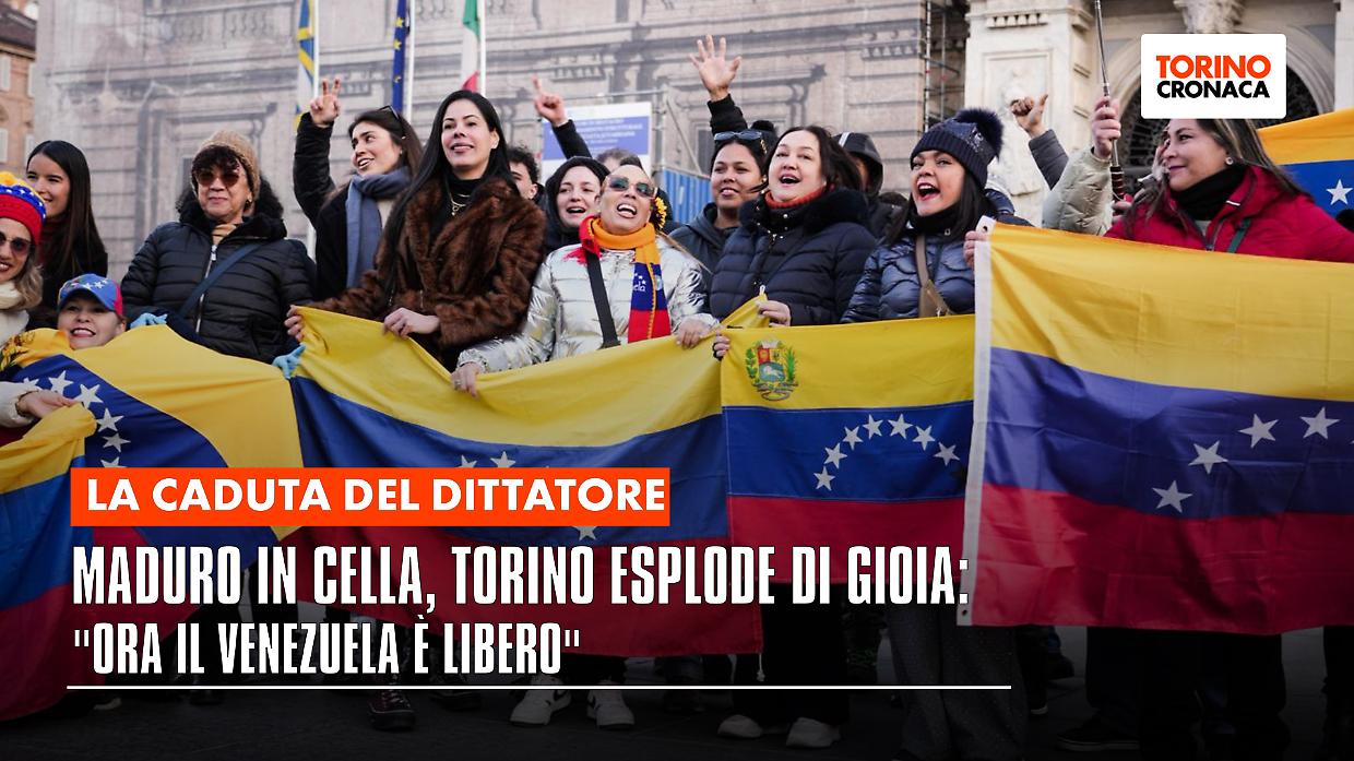 Maduro in cella, Torino esplode di gioia: "Ora il Venezuela &egrave; libero"