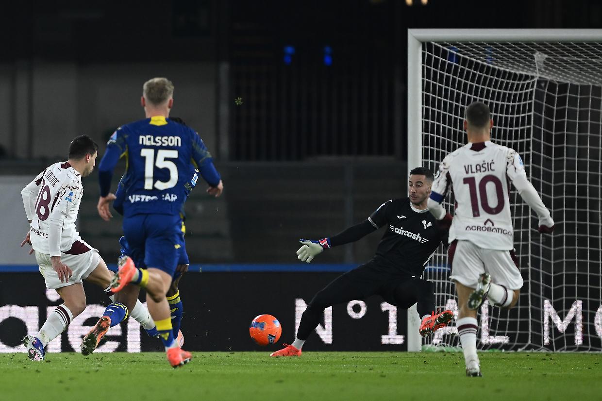 Il gol di Simeone che lancia il Toro a Verona (foto Getty Image)