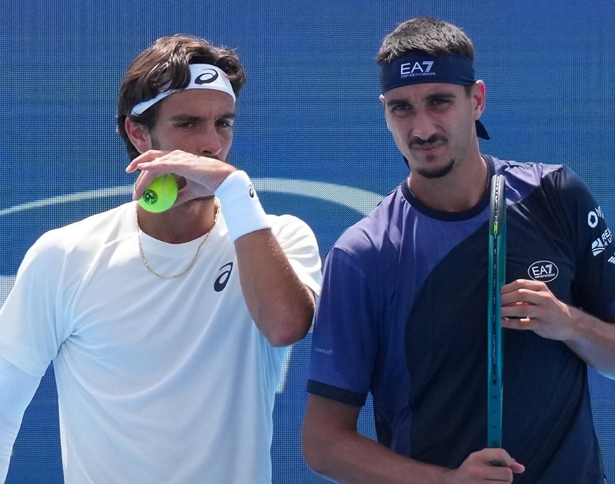 Lorenzo Musetti e Lorenzo Sonego partono bene in doppio a Hong Kong contro Miomir Kecmanovic e Alexandre Muller