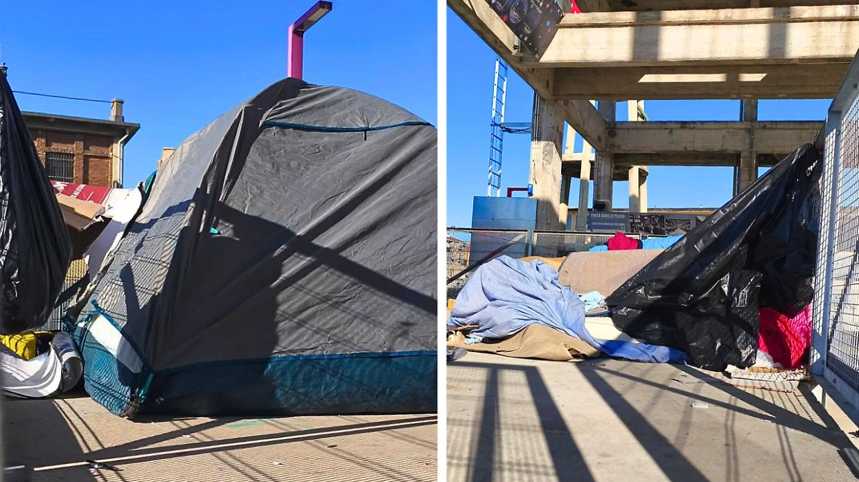 Dopo lo sgombero di ottobre, tornano gli accampamenti dei senzatetto nel Parco Peccei
