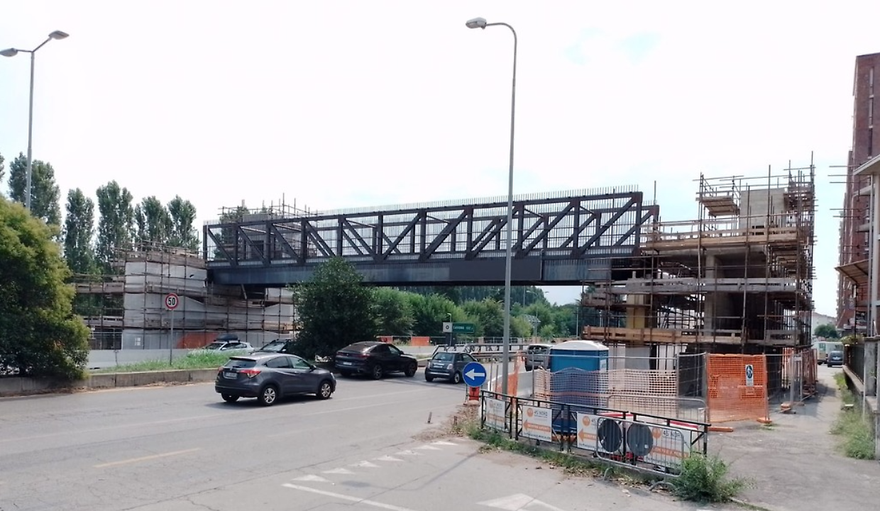 Passerella di corso Trieste, tre giorni caldi per la viabilit&agrave; a Moncalieri